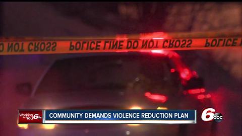 Community group asks Indianapolis police chief to sign on to their violence reduction plan