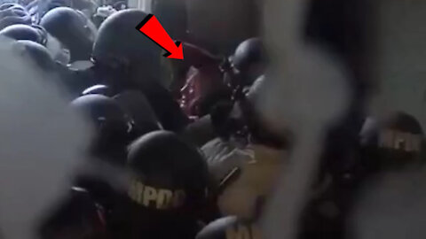 January 6th Police Brutally Beating Unarmed Mother Nearly To Death in Tunnel