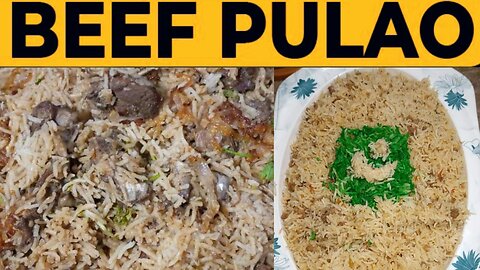 Beef pulao recipe special | ready within five minutes |