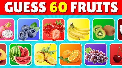 Guess The FRUIT In 3 Seconds 🍓🍌🍇