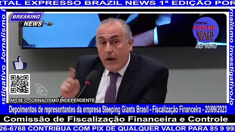 Depoimentos de representantes da empresa Sleeping Giants Brasil - Fiscalização Financeira - 20/09…