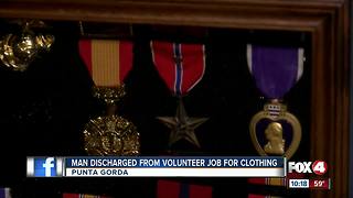 Veteran fired from volunteer job