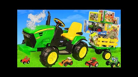 A Tractor Drives to the Farm!
