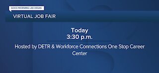 Virtual job fair today hosted by DETR