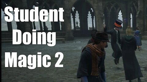 Hogwarts Legacy Student Doing Magic 2