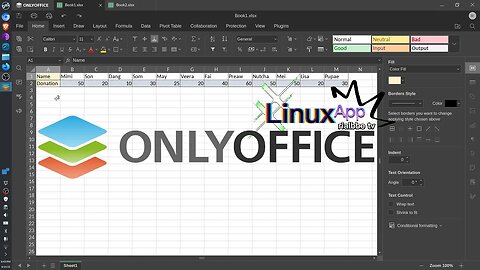Linux App - Spreadsheet Counting Fxn (OnlyOffice)