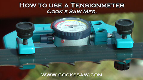 Sawmill Blade Basics 12 - How to use a Tensionmeter