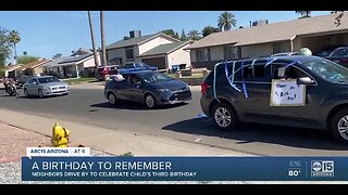 Phoenix family celebrates birthday with drive-by party