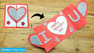 Mother's Day Craft Ideas - How to Make Mothers Day Card | Homemade Mothers Day Card Making