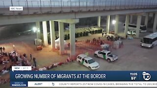 Growing number of migrants at the border