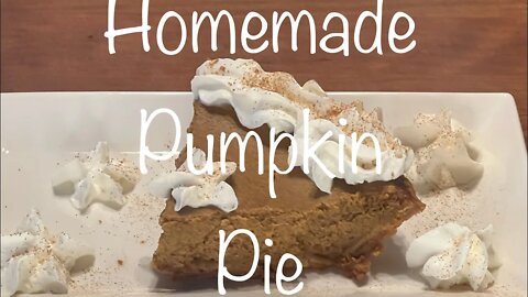 HOMEMADE PUMPKIN PIE | ALL AMERICAN COOKING