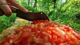 The Best Lasagna Ever cooked in Nature ASMR Cooking