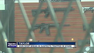 Two arrested after breaking in through roof of gun store in Taylor