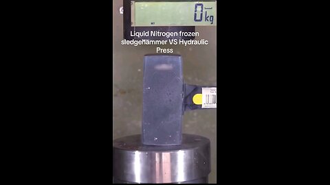 hydraulic press meets sledgehammer