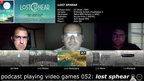 +11 001/004 004/013 003/007 podcast playing video games 052: lost sphear