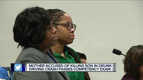 Mother accused of killing son in drunk driving crash passes competency exam