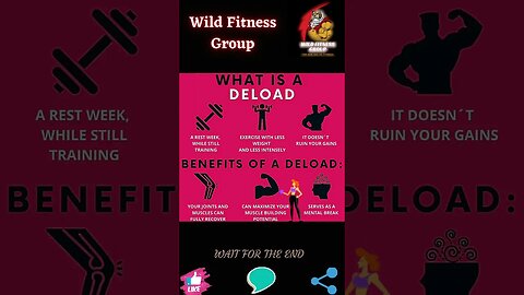 🔥 What is a deload 🔥 #shorts 🔥 #wildfitnessgroup 🔥 19 May 2023 🔥