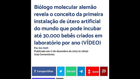 Primeira instalação de útero artificial do mundo que pode incubar até 30.000 bebês.