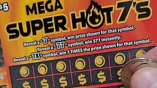 NEW Lottery Ticket Scratch Offs Super HOT 7's!