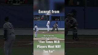 MLB Player Tries To Hit Pitcher With His Bat