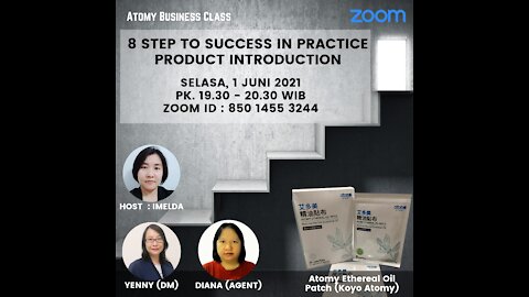 8 Steps to Success in Practice & Product Introduction (ATOMY)
