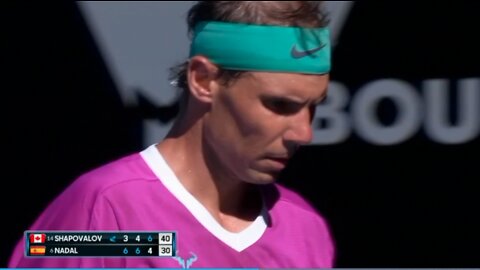 Nadal vs Shapovalov 2022 Australian Open Highlights