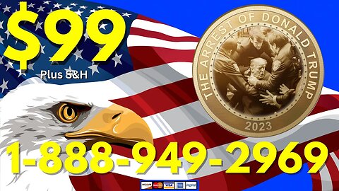 The Arrest of Donald J. Trump Commemorative Coin Limited Time Offer!!!