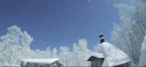 Meteor illuminates sky in Lapland, Finland