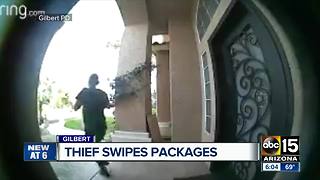 Thief swipes package from outside Gilbert home