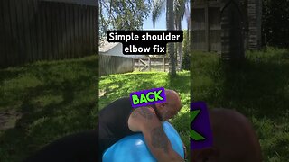 Shoulder elbow fix: A simple solution to a common issue. #shorts
