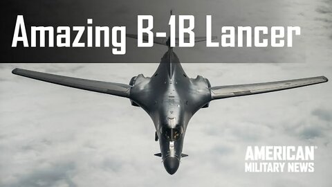 The B-1B Lancer bomber in action