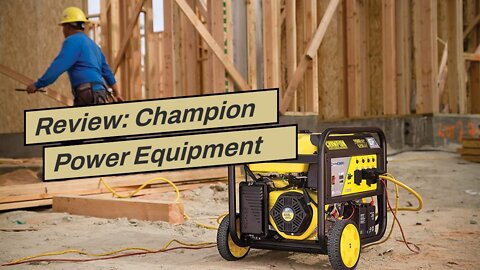 Review: Champion Power Equipment 100485 PRO 11,500/9,200-Watt Portable Generator with Carbureto...