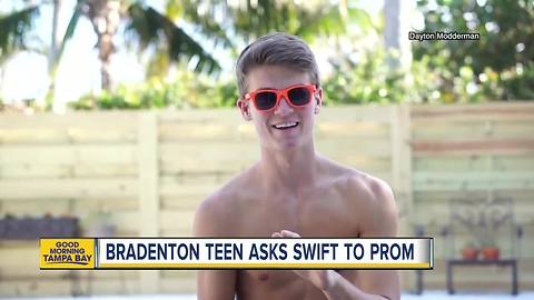 Local student's promposal to Taylor Swift going viral