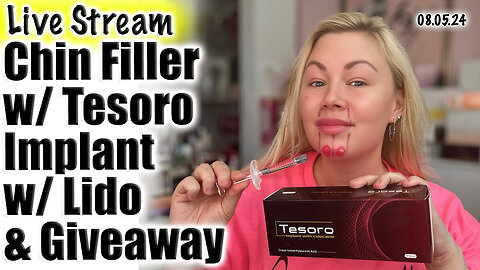 Live Chin Filler with Tesoro Implant and GIVEAWAY! AceCosm, Code Jessica10 Saves you money