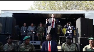 SOUTH AFRICA - KwaZulu-Natal - Day 4 - Jacob Zuma addresses his supporters (Videos) (uEE)