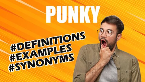 Definition and meaning of the word "punky"