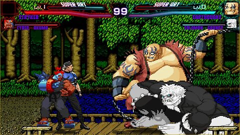 Mugen: Stryker/Cyber Akuma vs Earthquake/Solomon Grundy