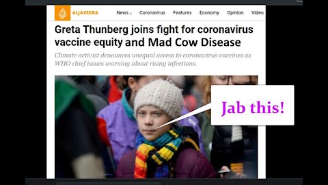 The WHO Recruits Greta Thunberg to Help Promote Vaccines and the Upcoming 'Mad Cow Disease' Pandemic