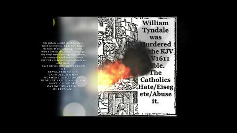 William Tyndale : #KJV : #Catholic liars. apparently ➡️The #Inquisitions were #Humanitarian. 🤡🤡