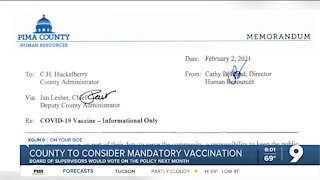 Pima County considering mandatory vaccinations for employees