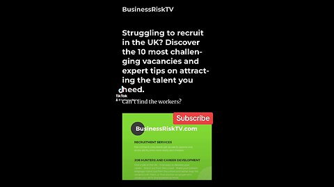 Struggling to recruit in the UK? Discover the 10 most challenging vacancies