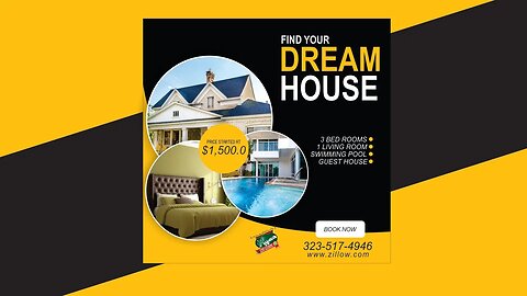 Real Estate Banner Design l Social Media Post | Corel Draw tutorial l Banner Design l Tips & Tricks