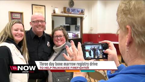 Three-day bone marrow registry drive aims to help Milwaukee firefighter