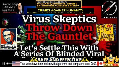 VIRUS SKEPTICS VS BELIEVERS SHOWDOWN: LET'S SETTLE THIS WITH A SERIES OF BLINDED EXPERIMENTS