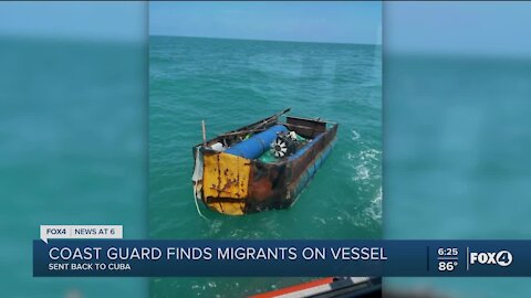 Coast Guard repatriates 14 migrants to Cuba