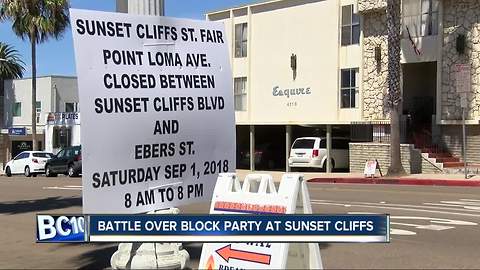 Event at Sunset Cliffs at center of dispute