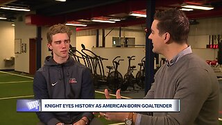 Spencer Knight eyes hockey history as American-born goaltender