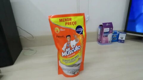 2º Limpador Desengordurante Mr Músculo Cozinha Refil Laranja 400ml Oferta Especial