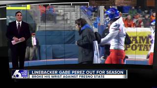 Gabe Perez Career with BSU is done due to an injury