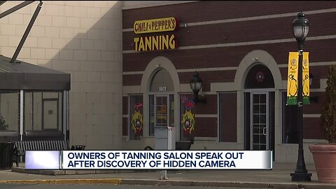 Owners of tanning salon speak out after discovery of hidden camera